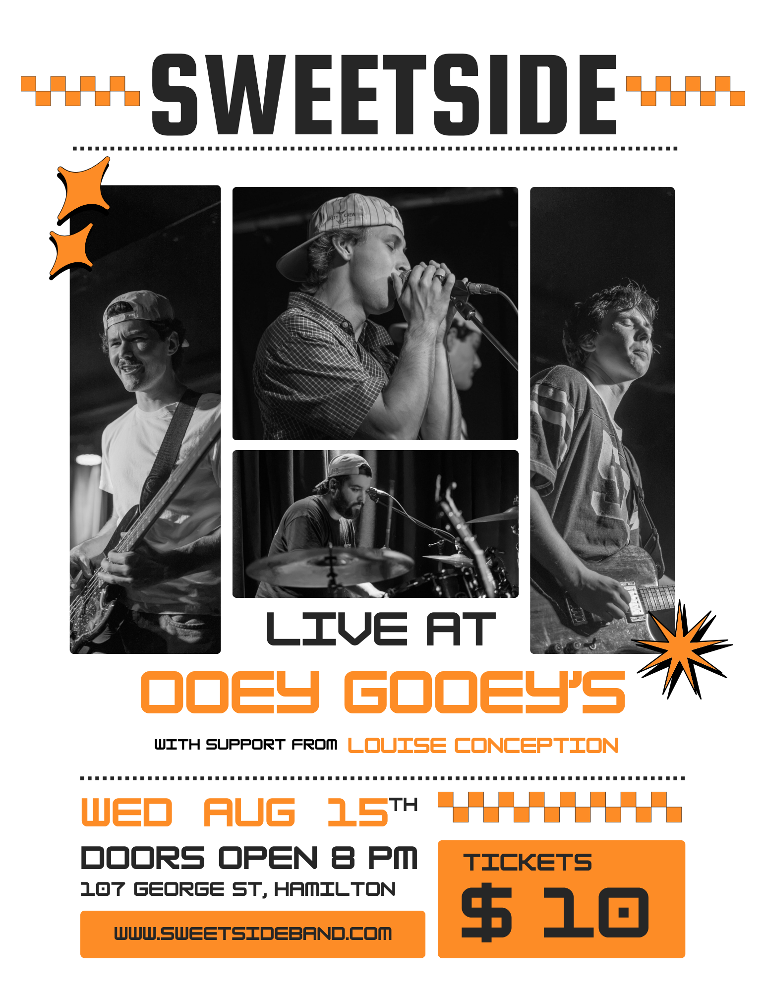 Ooey Gooey's show poster
